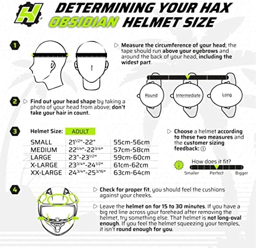 HAX Obsidian Full Face Dual Visor Adult Motorcycle Helmet for Motorbike Street Bike with Pinlock Ready DOT Approved Matte Black Gold L