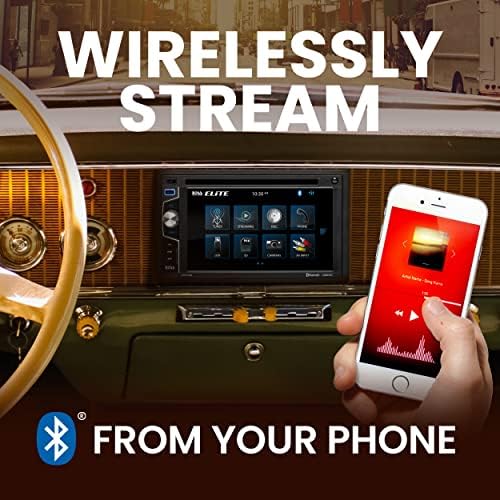 BOSS Audio Systems Elite BV755B Car Stereo System - 6.2 Inch Double Din Touchscreen, Bluetooth Head Unit, AM/FM Radio Receiver, CD Player, USB, SD