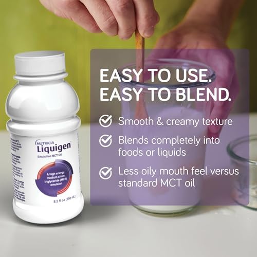 Nutricia Liquigen Emulsified MCT Oil for Ketogenic Diet - 8.5 oz 4 Pack