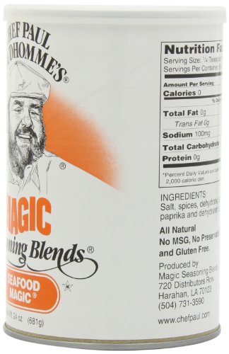 Chef Paul Seafood Magic Seasoning, 24-Ounce Canisters (Pack of 2)