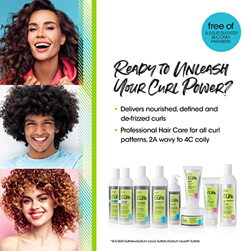 ALL ABOUT CURLS High Definition Gel | For Curly Hair Styling | Alcohol-Free | Moisturize, Define & Enhance Texture | Reduce Frizz & Boost Shine | Crunchless Ultra Hold | Vegan, Sulfate & Paraben Free