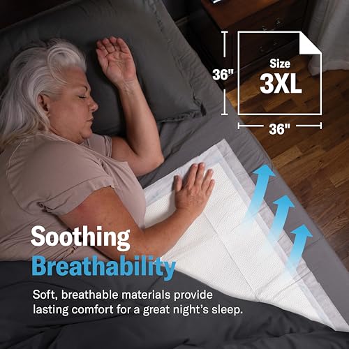 Chucks® MAX+ Hospital Bed Pads Disposable Adult 36 x 36 Incontinence Pads - XXX-Large Pee Pads for Elderly Adults. Extra Heavy Duty Absorbency