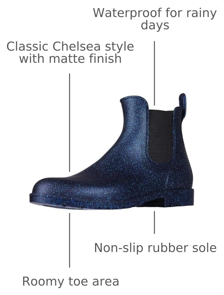 Asgard Women's Ankle Rain Boots Waterproof Chelsea Boots