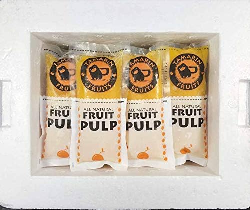 Tamarin Fruits All Natural Frozen Fruit Pulp perfect for Juicing, Cocktails, Smoothies, Desserts, and Baking, No Sugar Added, Gluten Free with No Preservatives, (Yellow Dragon fruit, 4lbs)