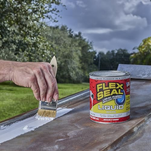 Flex Seal Liquid, Rubber Coating Sealant, Waterproof, Flexible, Breathable, and UV Resistant, Roof Repair, Basements, RV, Campers, Trailers, Marine