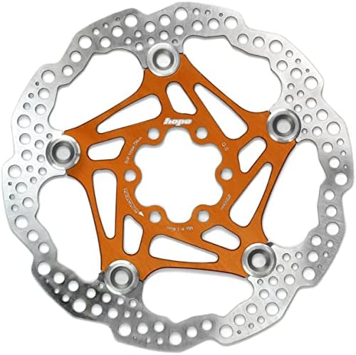 Hope Floating Disc Rotor: 180mm Orange | bike-brake-rotors