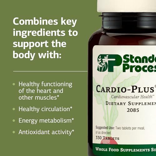 Standard Process Cardio-Plus GF - Supports Heart Health & Circulation - Cardiovascular Support with Vitamins B6