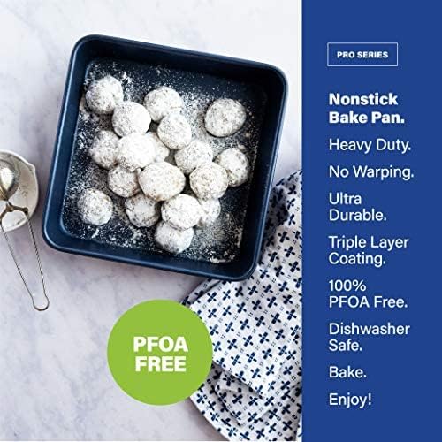Granitestone Blue Nonstick 9.7in x 5.75in x 2.8in Loaf Pan, Oven Safe up to 500F, Dishwasher Safe