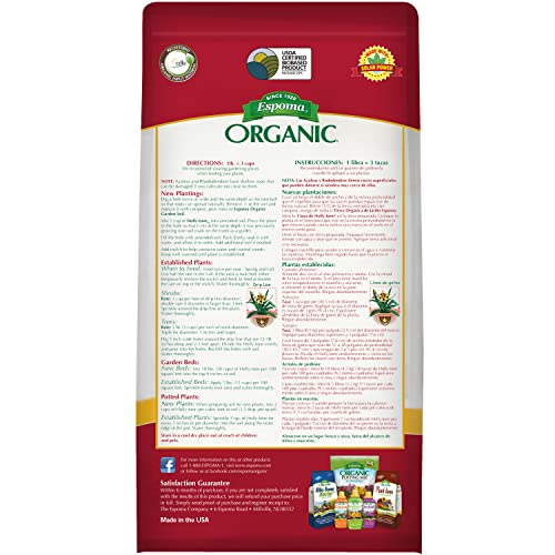 Espoma Organic Holly-Tone 4-3-4 Evergreen & Azalea Plant Food, 4lb. Bag