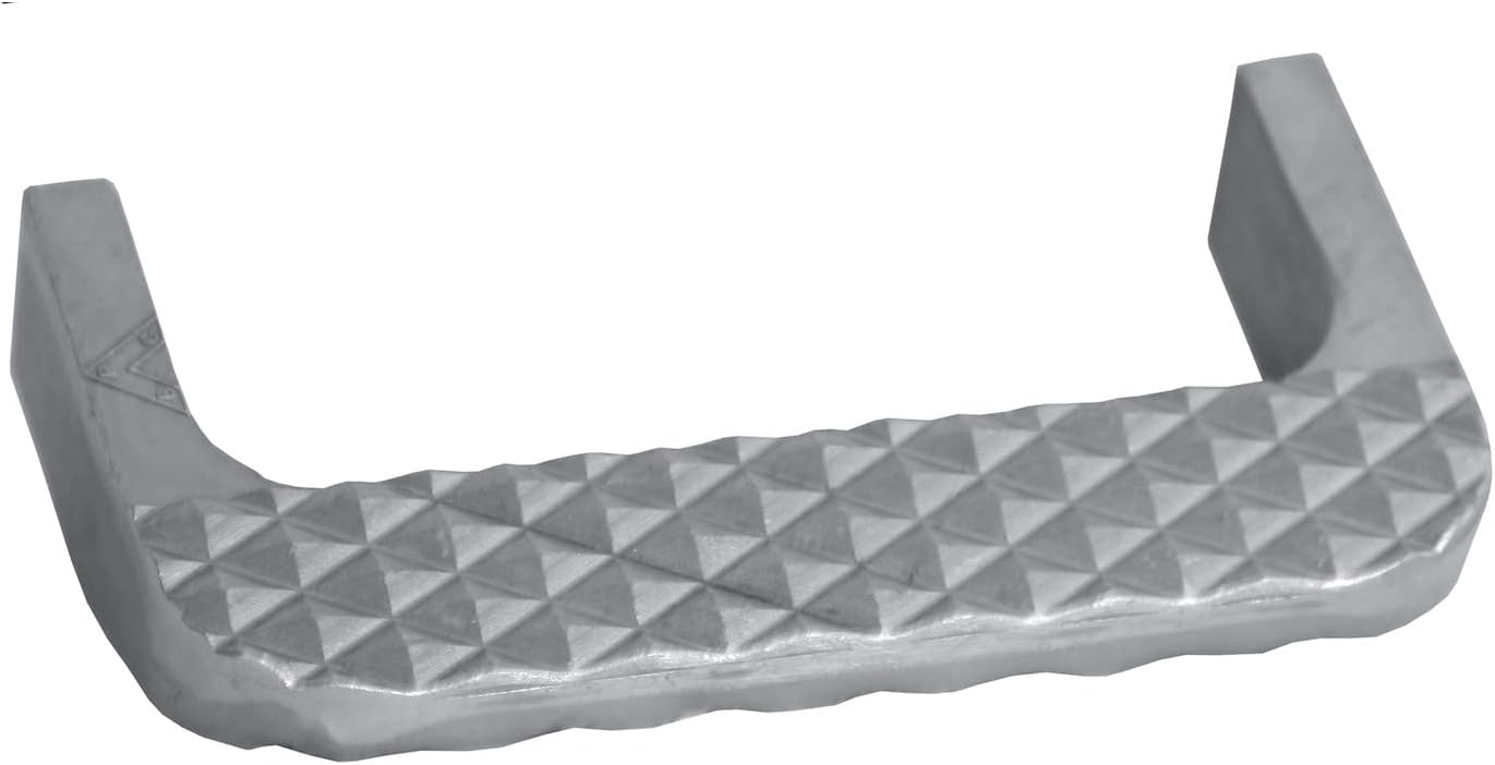 Buyers Products B2744A Aluminum Reversible Weld-On Truck Step with Side Guards or Flat Top, Die Cast Construction with Molded Slip-Resistant Treads for Work Trucks, Trailers and RVs