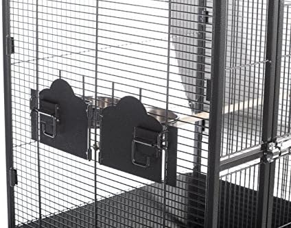 Prevue Pet Products 3352COCO Park Plaza Bird Cage, Coco Brown | Large Brown Steel Bird Cage with Rolling Stand and Perches, Ideal for Cockatiels and Medium Birds