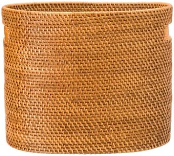 KOUBOO Laguna Rattan Magazine Rack – Stylish Woven Basket for Organizer Books