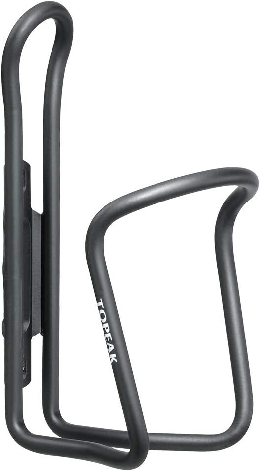 Topeak Shuttle Cage AL Water Bottle Cage – Durable Tubular Aluminum Design for Road & MTB Use, Lightweight 1.72 oz, Secure Bottle Retention