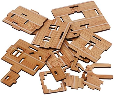 3D Wooden Puzzle, Mini DIY Model House Kit Educational Toys Jigsaw Puzzles Gift for Children and Adult