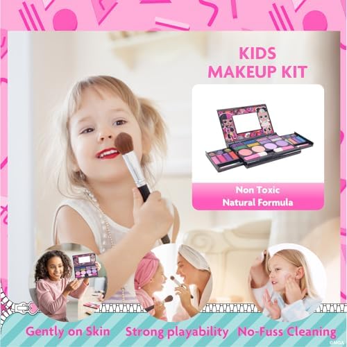 L.O.L. Surprise! Fold-Out Makeup Palette with Mirror, Lip Gloss, Eyeshadow & Blush