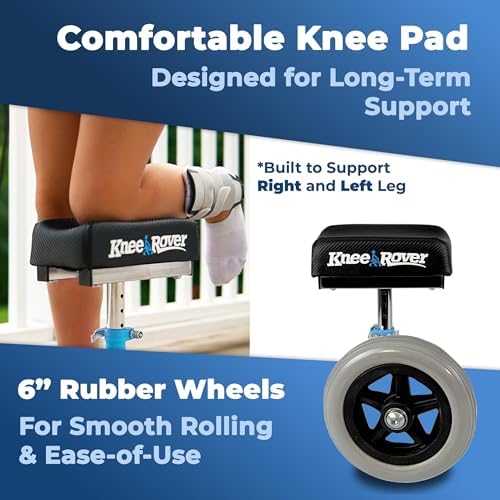 KneeRover Kids Knee Walker, Light Blue - Child Knee Scooter, for Small Adults, Foot Surgery & Broken Foot, Ankle Injuries