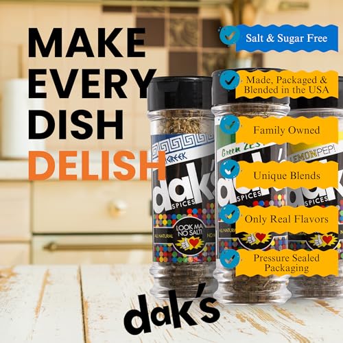 DAK's Spices Lean Green Trio Spice Blend Set | 100% Salt Free Spices | Premium & Healthy Seasoning | MSG Free, Preservative Free
