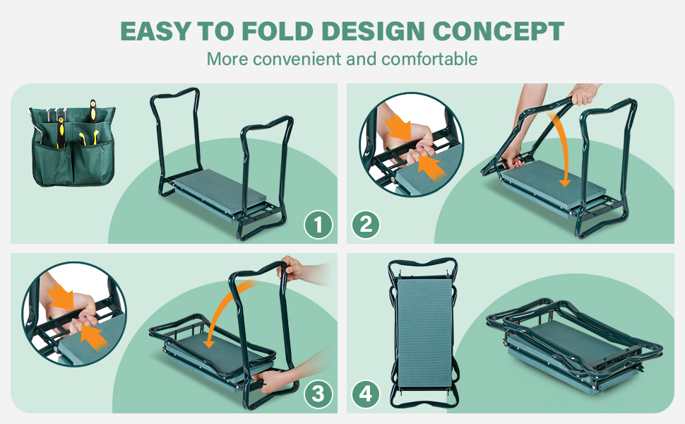 Folding Garden Kneeler Seat