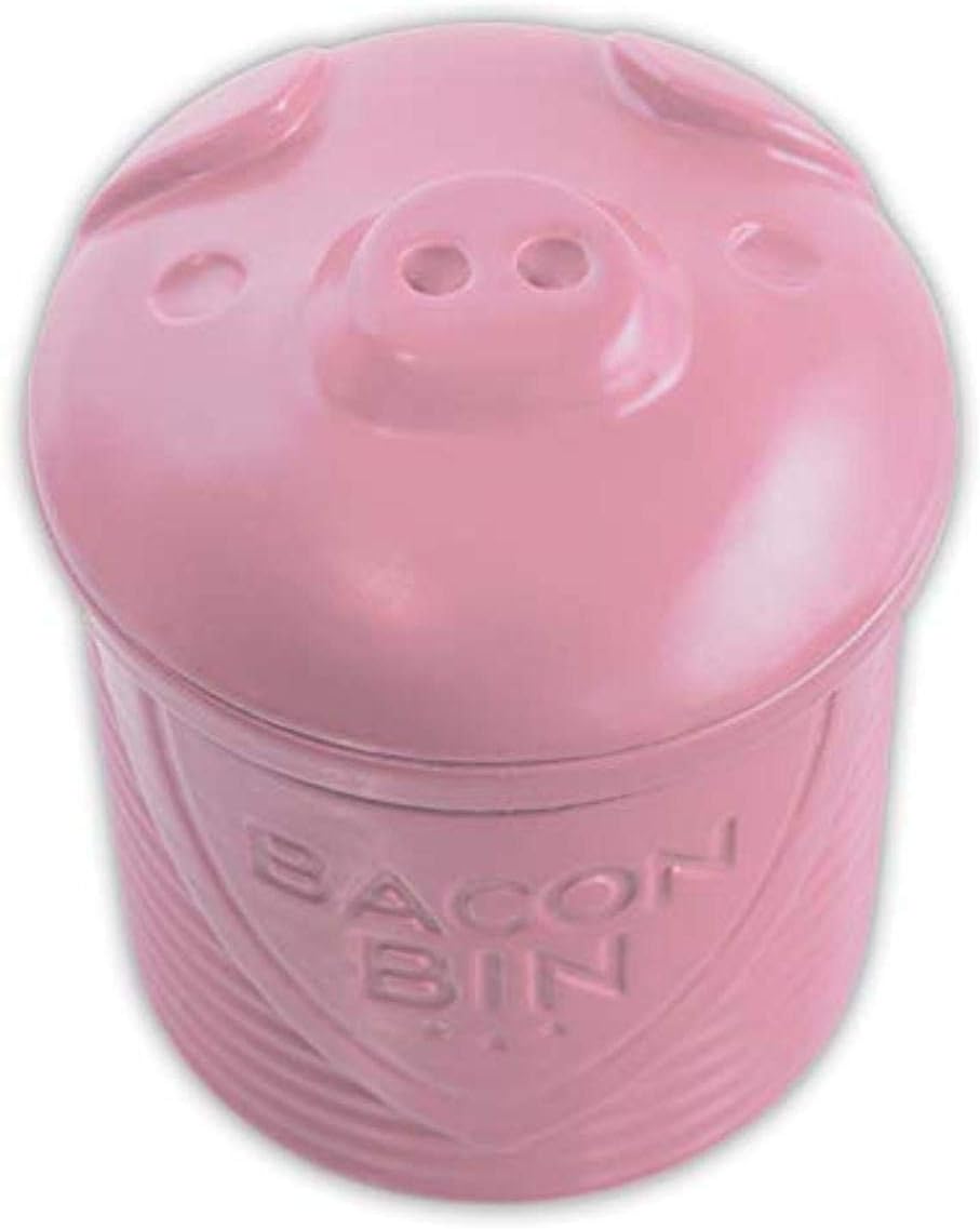 Talisman Bacon Bin Grease Holder, Silicone, Pink