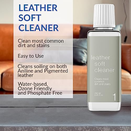 Leather Master Leather Care Kit | Leather Cleaner and Conditioner Kit | Cleans & Restores Car Seats, Furniture, Purses