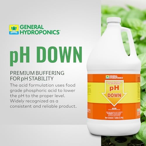 General Hydroponics pH Up Liquid Premium Buffering For pH Stability, Quart
