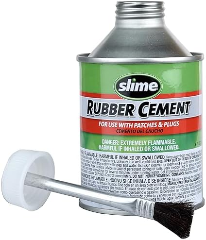Slime 1022-A Tube Rubber Patch Kit, for Bikes and Other Inflatables, Contains, 5 Patches, Scuffer and Glue