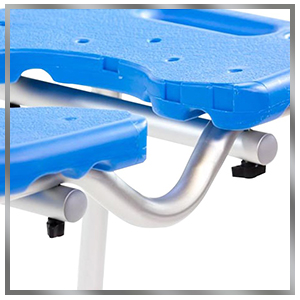 close up of unique u-shaped front bar