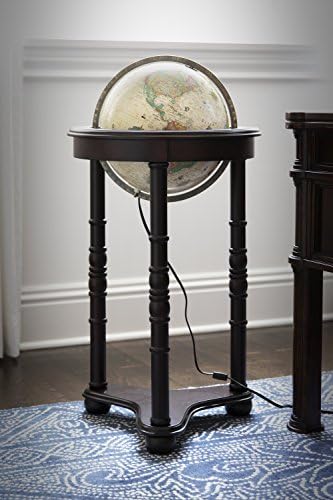 Replogle Globes Lancaster Illuminated Globe, Antique Ocean, 12-Inch Diameter