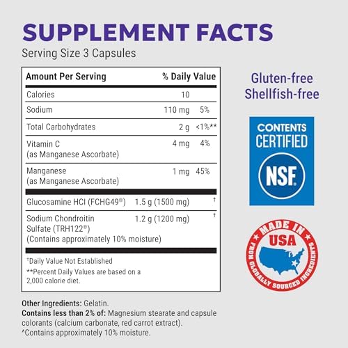 Nutramax Cosamin DS Joint Supplement, Glucosamine Chondroitin, 180 Capsules
