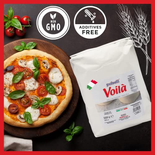 POLSELLI Voila, Spolvero "00" Table & Dusting Flour, Soft Wheat Flour, 5 kg
