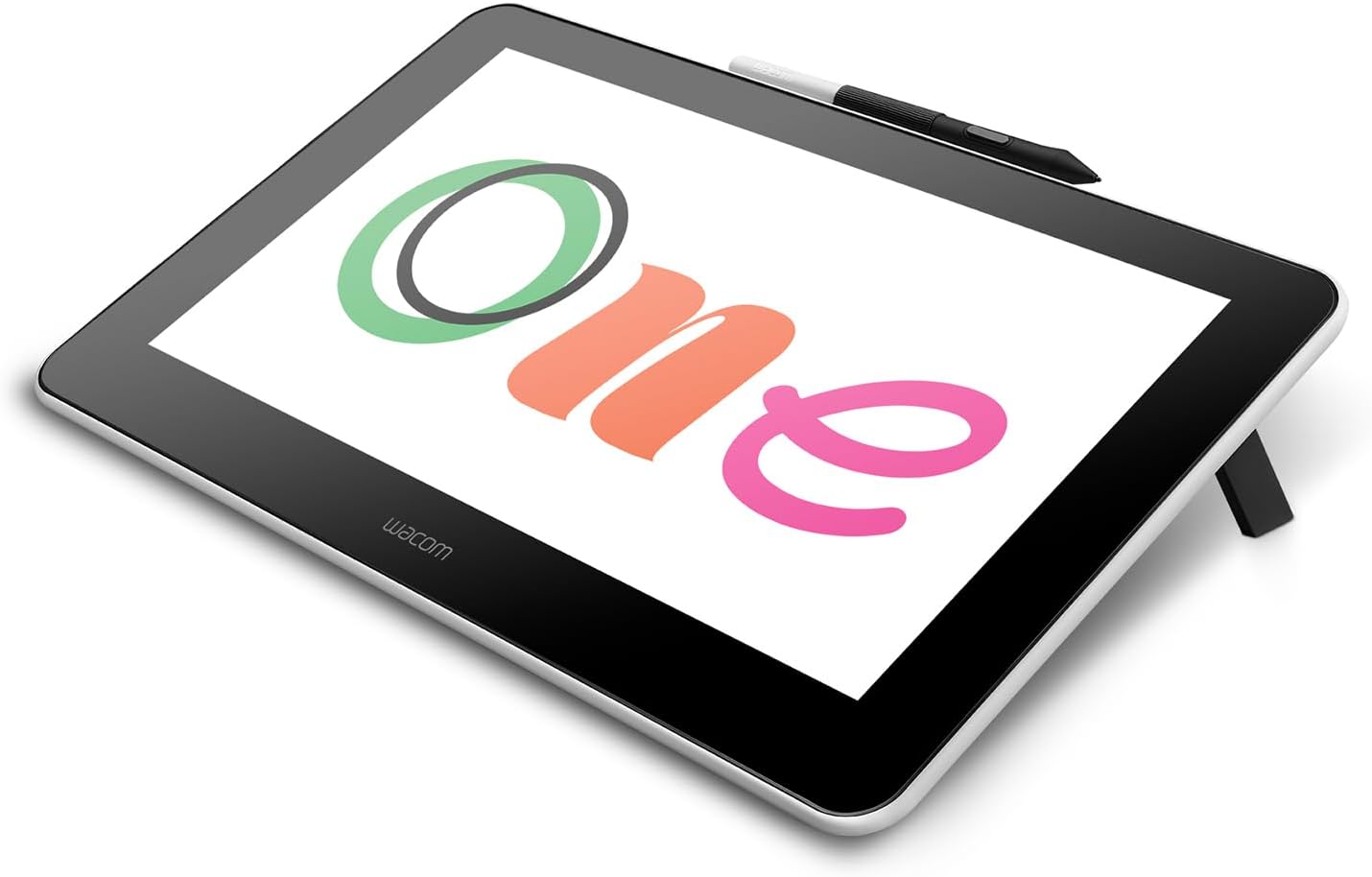 Wacom One HD Creative Pen Display, Drawing Tablet with Screen, 13.3" Graphics Monitor, Works with Mac, PC & Chromebook, Photo/Video Editing