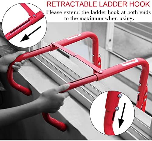 Retractable 2 Story Fire Escape Ladder, 13 Feet