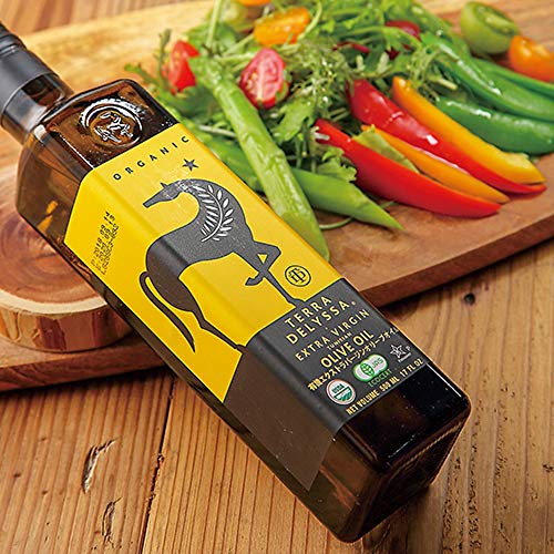 Terra Delyssa First Cold Pressed Organic Extra Virgin Olive Oil, Single Sourced, 500 ML (17 fl. oz) Dark Glass Bottle - 3 Pack, Non-GMO, Naturally Rich in Antioxidants and Polyphenols