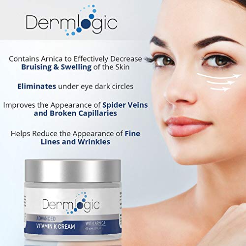 Vitamin K Cream- Moisturizing Bruise Healing Formula. Dark Spot Corrector for Bruising