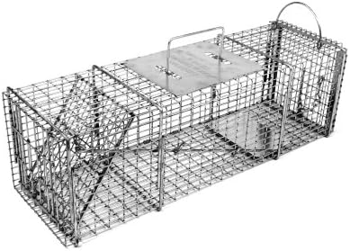 Tomahawk Live Trap Model 605SS - Professional Series Trap with Rear Sliding Door for Skunks, Opossums, Prairie Dogs