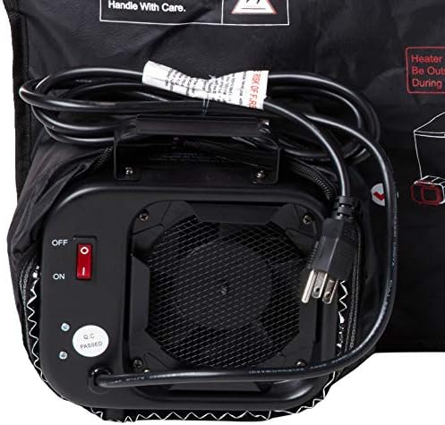 Dr Infrared Heater Upgraded Version 2-Tier 18 Cubic feet Portable Bedbug Heater with Thermometer and Timer, Black, Big (DR-122)