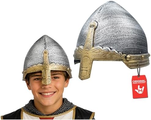 Nicky Bigs Novelties Knight Helmet, Medieval Helmet, Crusader Helmets, Crusader Costume Helmets, Knight Costume