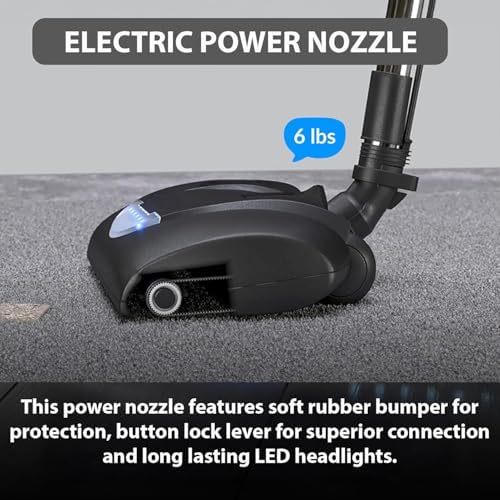Premium 35 ft Universal Central Vacuum Hose Kit, Wessel Werk Power Nozzle, Pigtail Connection, Universal Premium Prolux Central Vacuum Kit