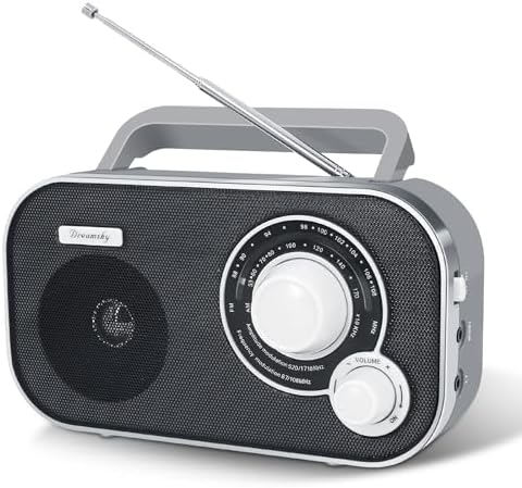 DreamSky AM FM Portable Radio Plug in Wall or Battery Operated