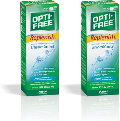 OPTI-FREE Replenish Multi-Purpose Contact Lens Solution, 10 Fl Oz