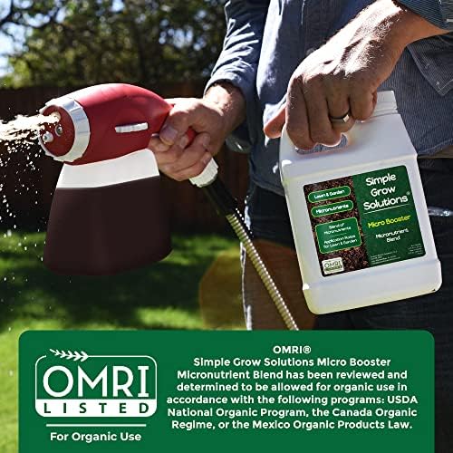 Organic Micronutrient Booster- Complete Plant & Turf Nutrients- Simple Grow Solutions- Garden & Lawn Fertilizer- Grower, Gardener- Liquid Food for Grass, Tomatoes, Flowers, Vegetables (32 Ounce)