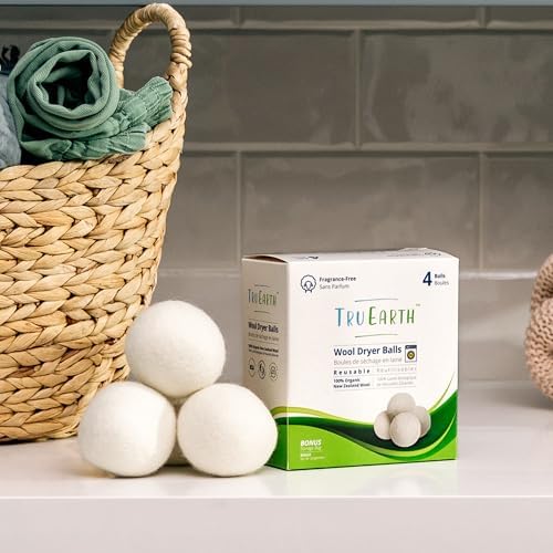 Tru Earth Wool Dryer Balls, Set of 4 XL