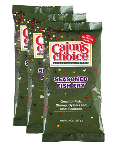 Cajun's Choice Seasoned Fish Fry Mix, 8 oz - Pack of 3