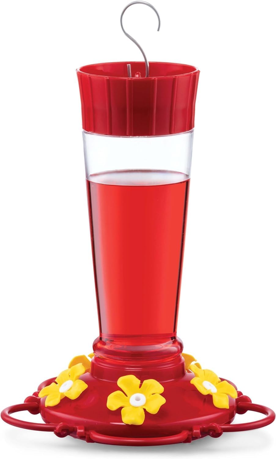 Hummingbird Feeder [Set of 2] Leakproof Clear Plastic 10 oz Wide Mouth.
