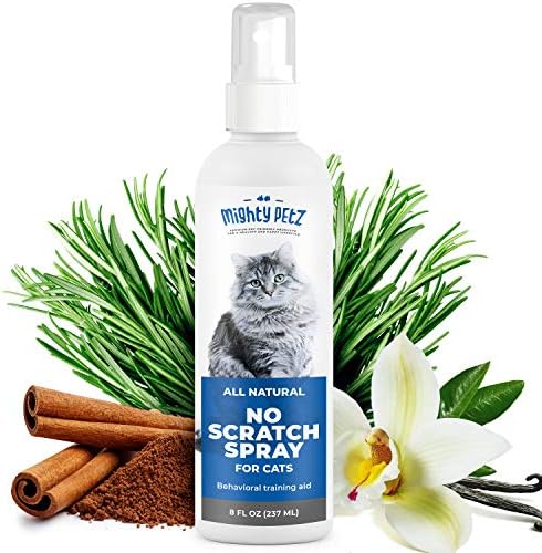 Mighty Petz Cat Deterrent Spray - Cat Indoor Repellent for Furniture, Plants, Couch Protector. Safe