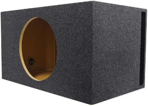 Rockville RBS15 Big Single 15" SPL Side Vented Car Sub Enclosure Box | 4.4 Cu Ft Net Volume, 3/4" MDF, Made in USA, 37Hz Tuning, 15.5" Mounting Depth