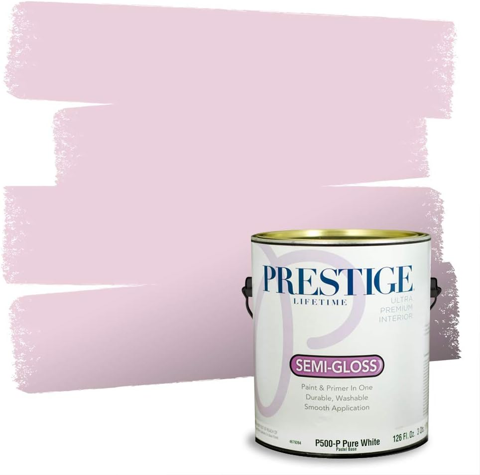 PRESTIGE Paints Exterior Paint and Primer In One, 1-Gallon, Satin, Comparable Match of Sherwin Williams* Grandeur Plum*