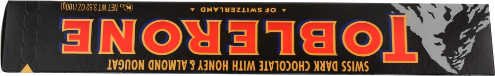 Toblerone Dark Chocolate Bar Candy, 3.52 Ounce -- 80 per case.