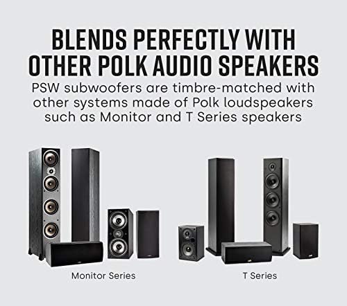 Polk Audio PSW10 10" Subwoofer, Big Bass Compact Design, Up to 100 Watts