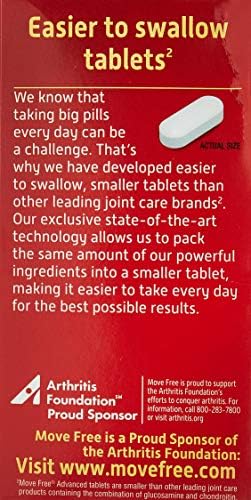 Schiff Move Free Advanced, Joint Health Supplement with Glucosamine and Chondroitin, 80 Count